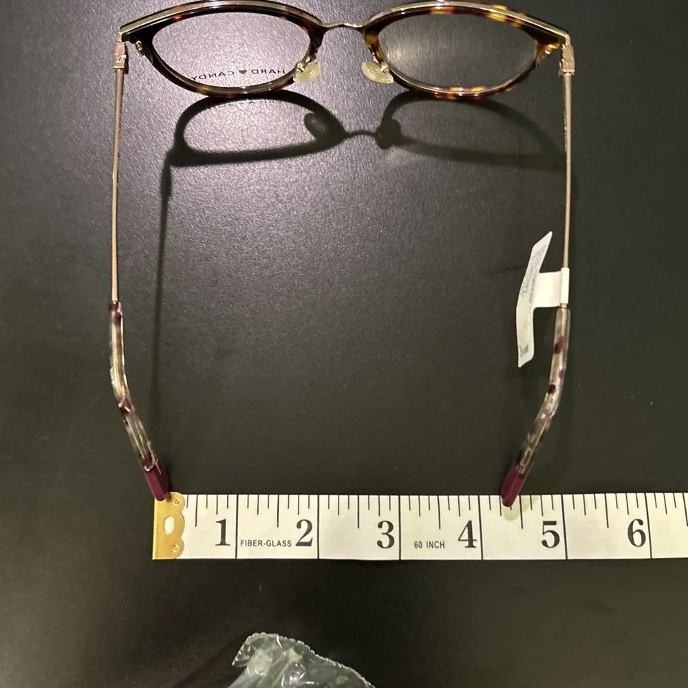 Hard Candy HC57 Eyeglasses Frame Tortoise Gold 51-19-140 NWT